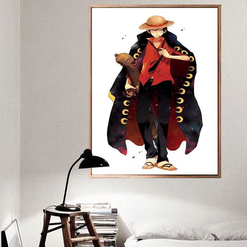 Один кусок обезьяна Д. Луффи Чоппер аниме постер Раскраска по номерам модульные
