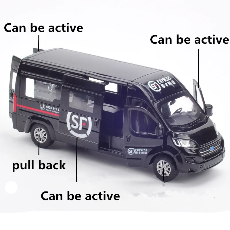 Автомобильные модели из 1:32 сплава с высокой имитацией для автомобилей Ford vans