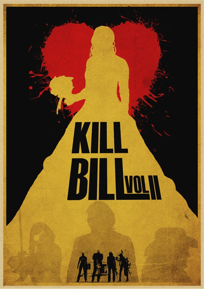 Kill Bill Vol.1 классический Квентин фильм крафт-бумага постер для бара/Кафе Ретро плакат декоративной живописи
