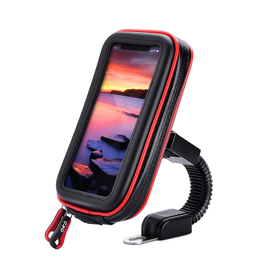M Phone Holder Bj moto touchable moto rcycle moto biker держатель для мобильного телефона водонепроницаемая сумка gps moto r Велосипедное Зеркало заднего вида крепление подставка - Цвет: M Phone Holder