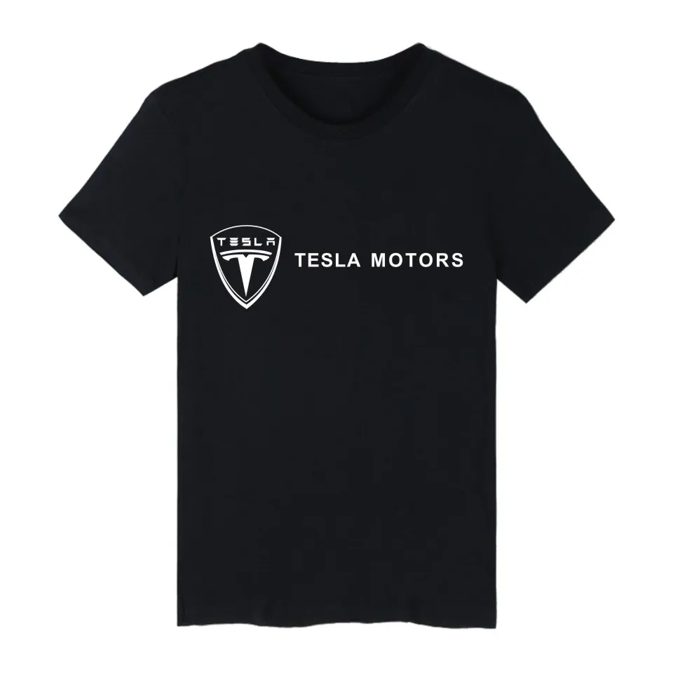 Tesla Motors мужские футболки Летние Забавные с коротким рукавом и Футболка мужская
