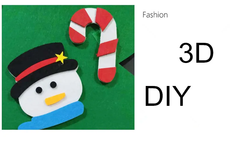 Новогодние подарки для детей DIY войлочные Рождественские елочные украшения Рождественские подарки Новогодние двери настенные подвесные украшения arbol de navidad