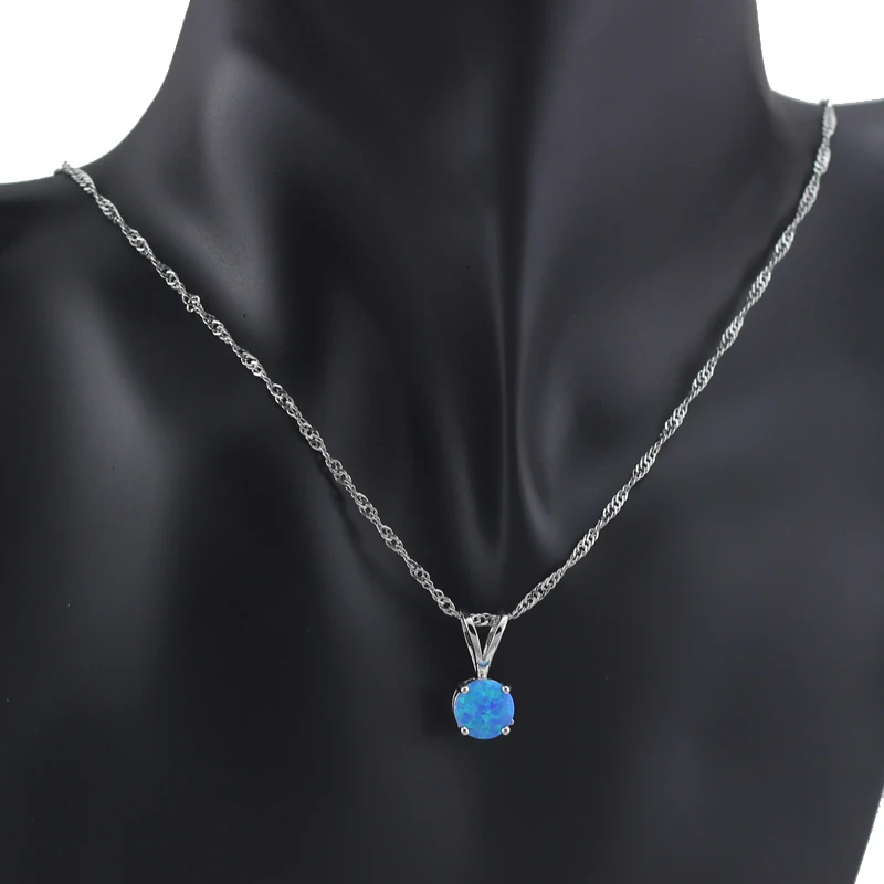 Бесплатная Цепочка HAIMIS Подарочная коробка опал ювелирные наборы голубой огонь