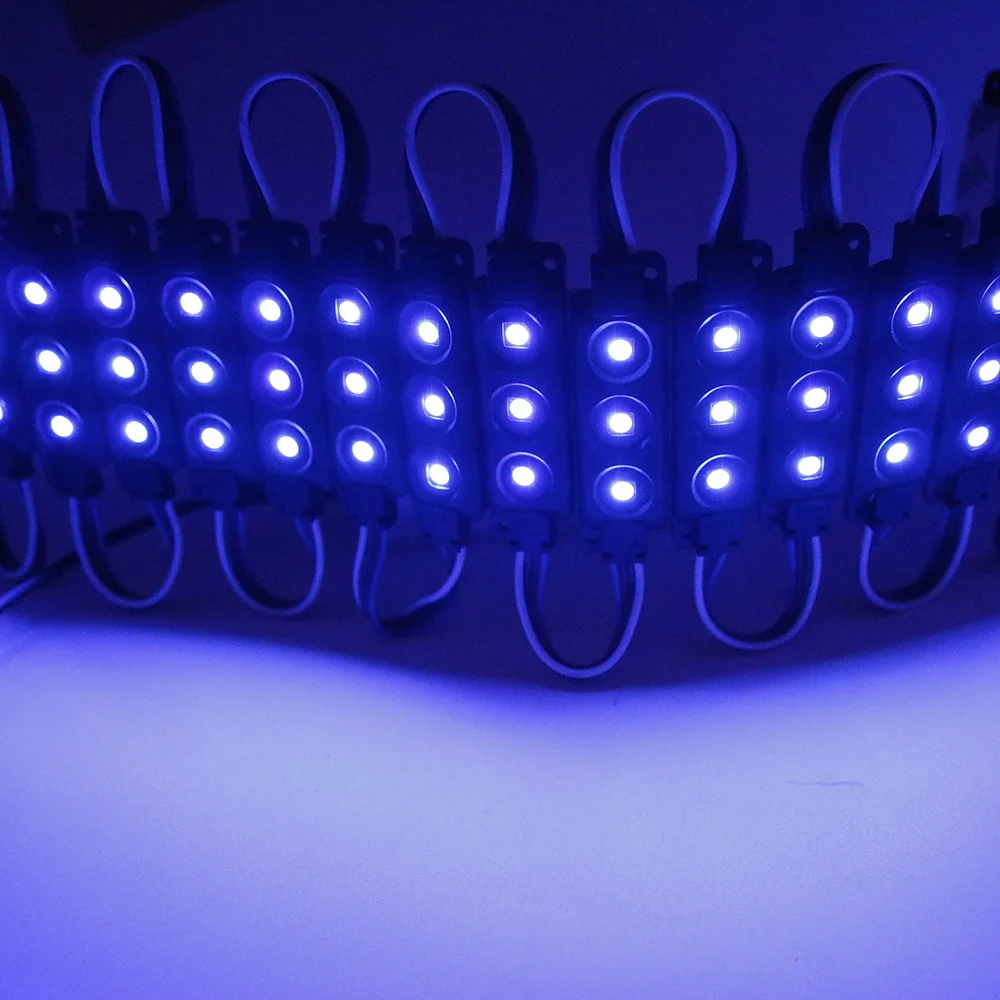 20 шт./лот светодиодный модуль 12 В LED 5050 SMD 3 светодиода водонепроницаемый RGB