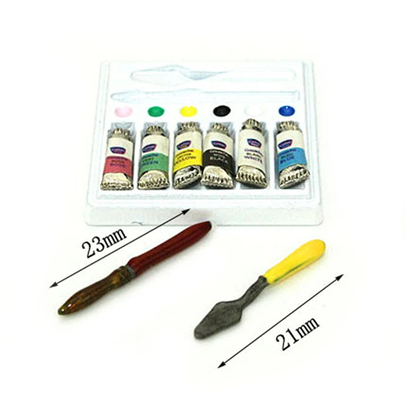 Разноцветный кукольный домик в масштабе 1:12 миниатюрные деревянные инструменты