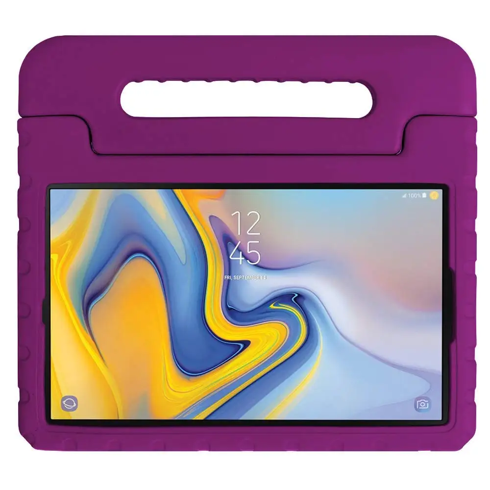 purple Детский противоударный чехол с ручкой и подставкой для samsung GALAXY Tab A 10,5 T590 T595 T597 EVA Foam, защитный чехол для планшета - Цвет: purple