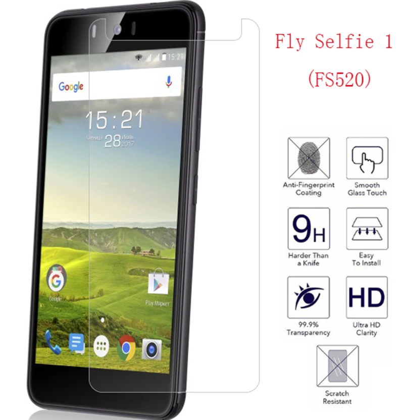 Новая защитная пленка для Телефона Fly Selfie 1 FS520 закаленное стекло телефона