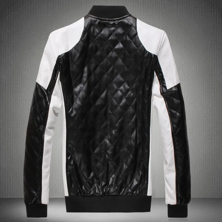 Мужская кожаная куртка пилот chaqueta de cuero байкерские куртки большого размера