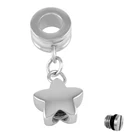 IJA0001 316L аксессуары для шарма из нержавеющей стали СердцезвездашарикКапля воды кулон с мемориальной урной для зола после кремации