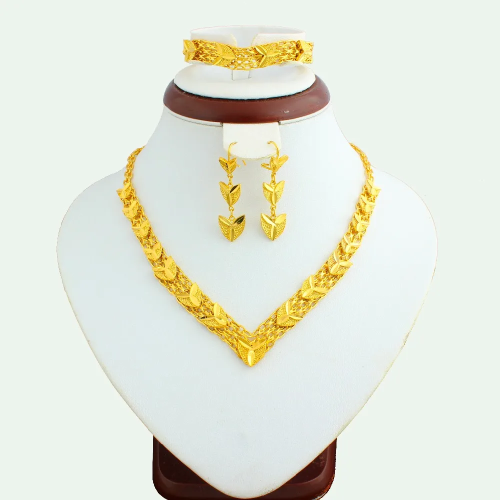 Женский комплект ювелирных изделий из меди золотистого цвета|ethiopian jewelry set|ethiopian set