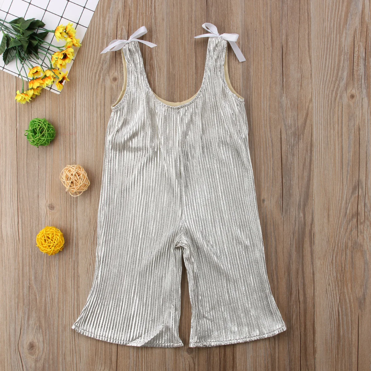 Комплект одежды для маленьких девочек топ футболка комбинезон с короткими