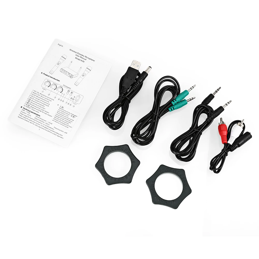 Новый Sporch K28 2 шт UHF Беспроводной микрофон Bluetooth Запись партнер Регулируемый эхо