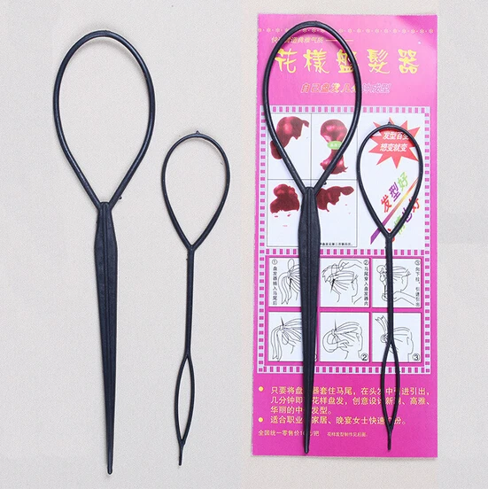 

Womens Synchronized pull hair pin wear hair sticks pattern twinset portable hair maker accessories hair accessory A178