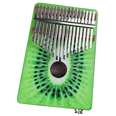 green Фортепиано с 17 клавишами Kalimba, высокое качество, дерево, красное дерево, корпус, большой палец, фортепиано, музыкальный инструмент, калимба, аксессуары с аудио входом - Цвет: green
