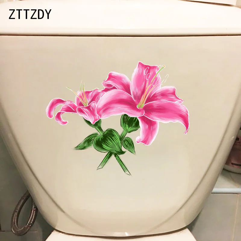 ZTTZDY 21 5*17 3 см красная лилия цветок мультфильм настенные художественные Декорации