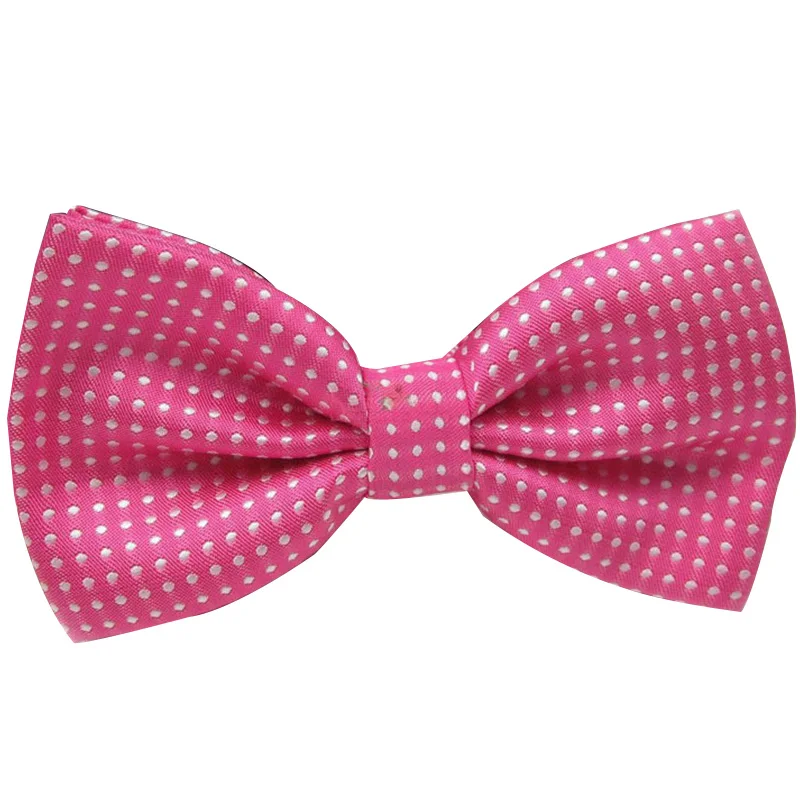 a09 hot pink Adult Галстук-бабочка для мужчин, Официальный галстук для мужчин, деловой Свадебный галстук-бабочка для маленьких мальчиков, мужская рубашка в горошек, подарок, TRAA0426 - Цвет: a09 hot pink Adult