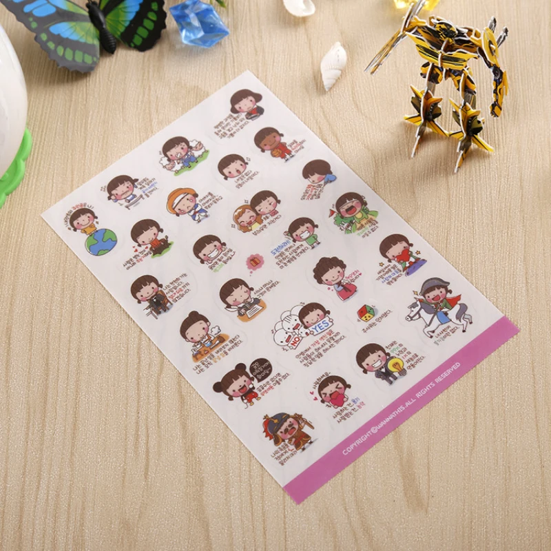 (6 листов)/партия наклейки для дневника блокнота телефона|sticker board|stickers refrigeratorsticker