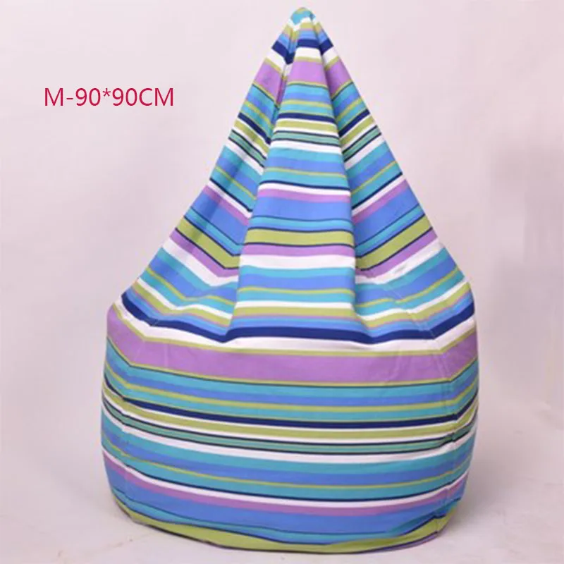 M-90X90CM Чехол для стула, сумки для фасоли, без наполнения, для дома, гостиной, дивана, кровати, ленивый, Повседневный, татами, фасоли, сумки, чехлы для стула для взрослых - Цвет: M-90X90CM