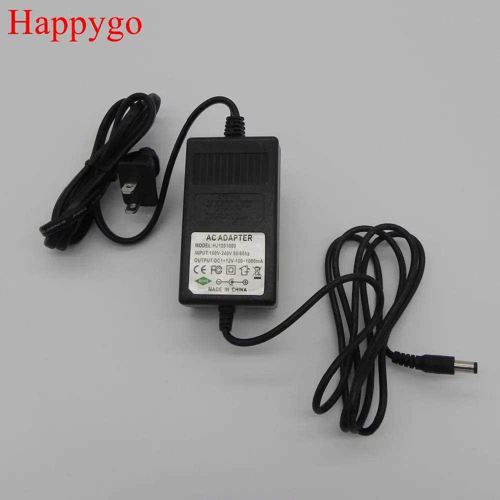 Happygo адаптер питания секс машины Вход AC 100В 240В 50/60 Гц выход DC 1 12в 100 1000ма