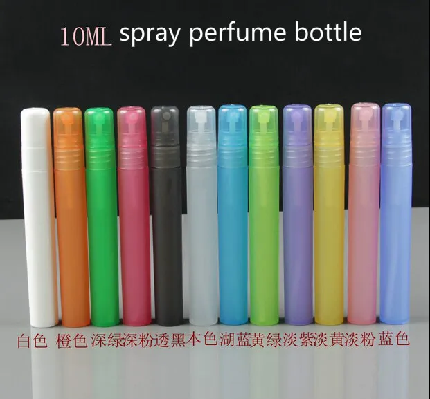 

10ML Perfume Spray Bottle Perfume Spray Packing Bottles 12 Colors 20pcs/lot