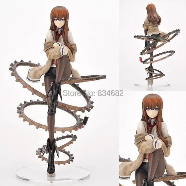 J.g Chen/Бесплатная доставка Прохладный 9 &quotШтейнс ворота Makise Kurisu 1/8 Масштаб ПВХ