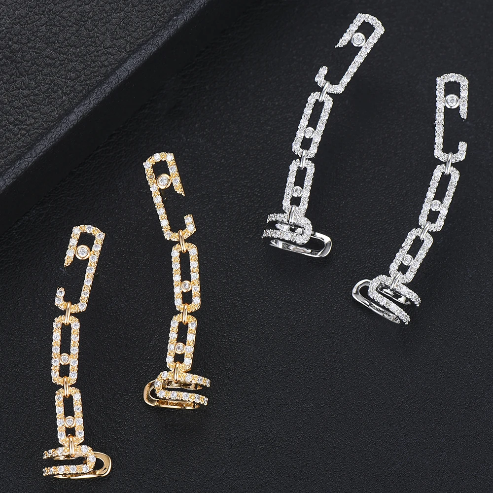 Женские винтажные серьги GODKI брендовые гвоздики в стиле панк рок с блестящим