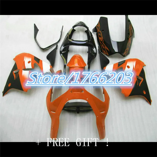 Nn оранжевый/синий обтекатель набор подходит для Kawasaki 2002 2003 Ninja ZX 9R W2 900 02 03 ZX9 R