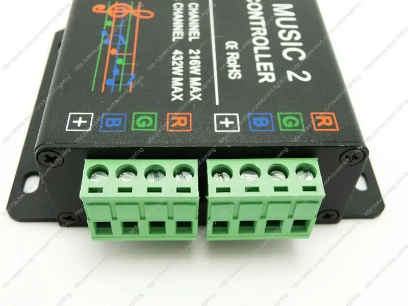 DC12 24V 18A TQ MUSIC2 RF RGB музыкальный контроллер с Wilress интеллектуальная звуковая