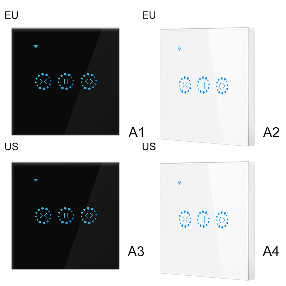 Штепсельная Вилка US/EU для умного дома Wi Fi электрические сенсорные жалюзи