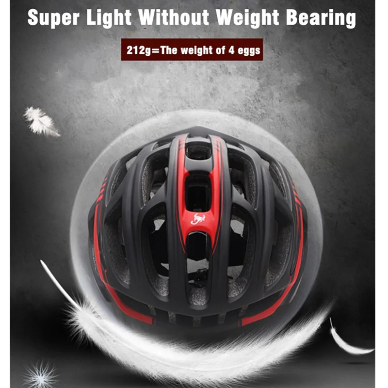 Cairbull светодиодный светильник дорожный велосипедный шлем Casco Ciclismo интегрально-Формованный велосипедный шлем MTB велосипедный спортивный защитный шлем 212 г 5 видов цветов