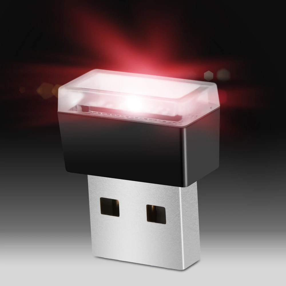 Автомобильный Стайлинг USB атмосферный светодиодный светильник автомобильные