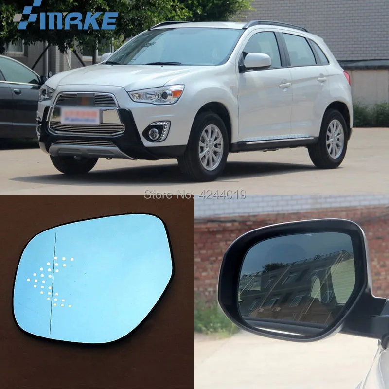 SmRKE для Mitsubishi ASX Автомобильное зеркало заднего вида широкий угол Hyperbola синее со