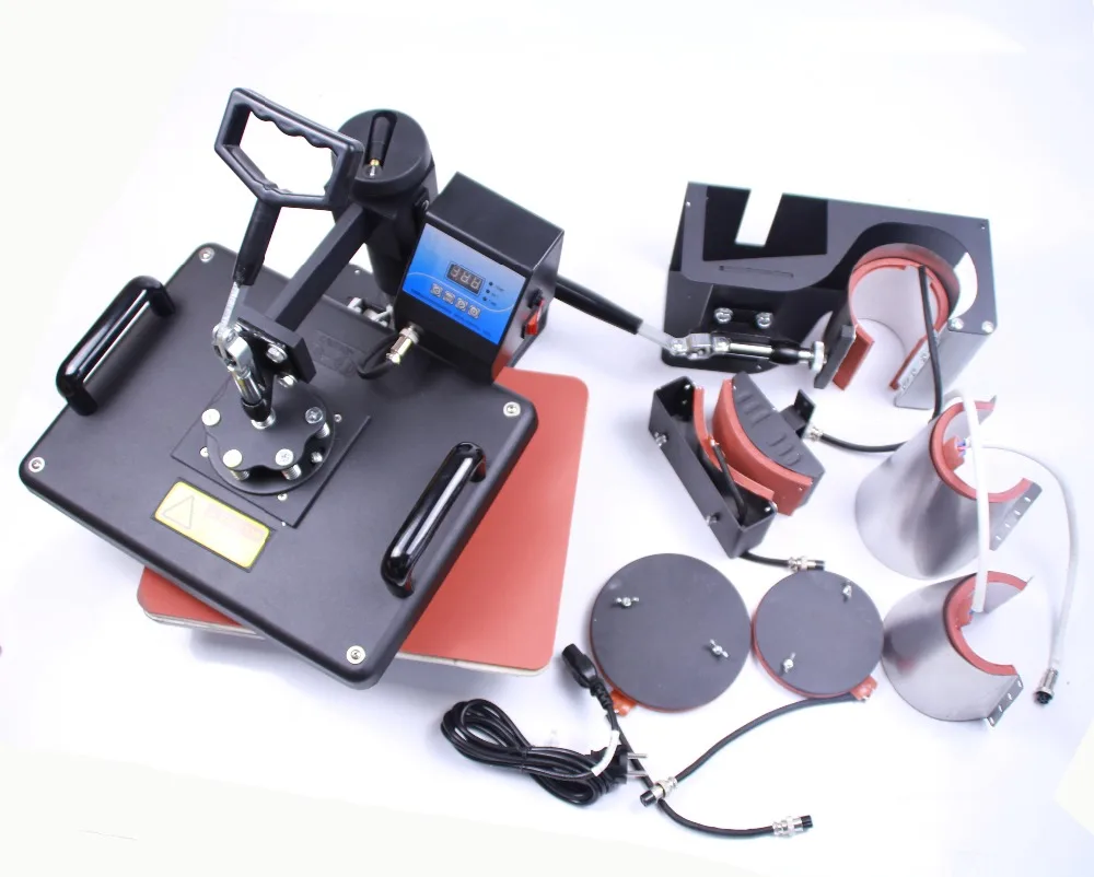 7 в 1 комбинированная машина для теплопередачи футболок кружек шляп тарелок|machine