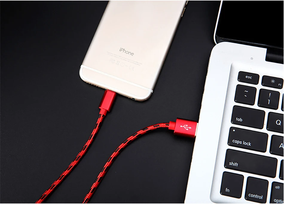 NOHON нейлоновый USB кабель для зарядки и передачи данных для iPhone X, 8, 7, 6 S, 6, 5S, XS, Max, XR Plus, быстрая зарядка, IOS 10, 11, Кабель зарядного устройства для освещения, 1 м, 2 м