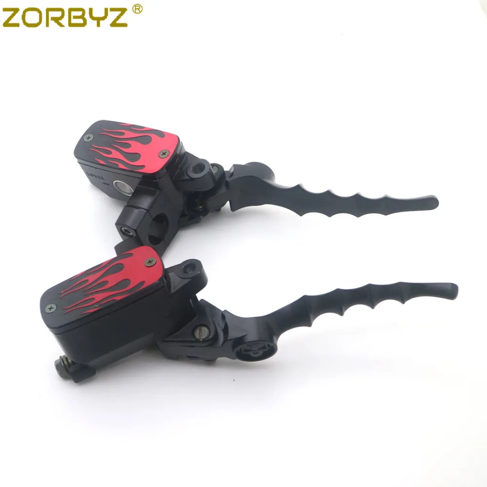 Рычаги сцепления для мотоцикла ZORBYZ ручное управление черным пламенем рычаги