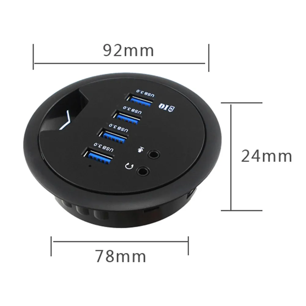 CARPRIE usb хаб 3 0 4 порта с вилкой ЕС настольное крепление USB3.0 концентратор адаптер