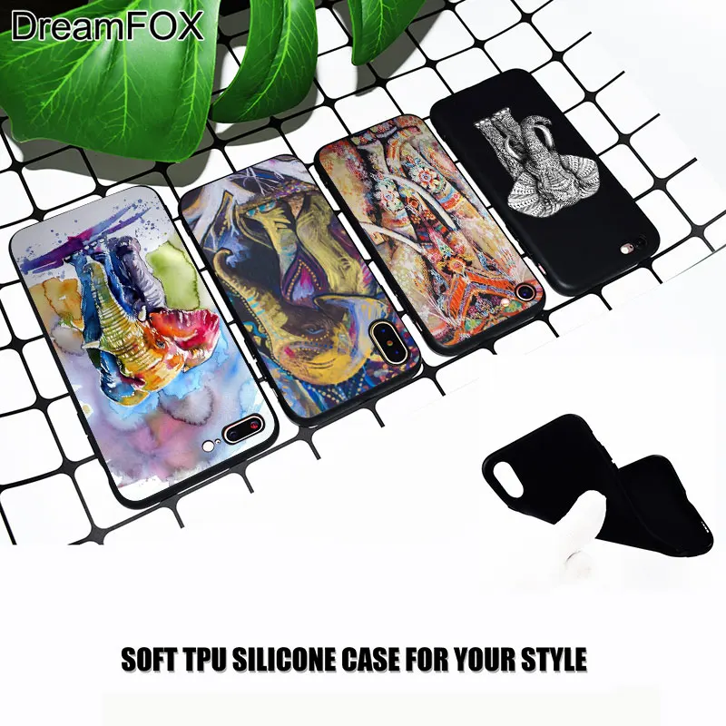 M535 Luxury Indian Elephant Black Soft TPU Silicone Case Cover For Apple iPhone 11 Pro XR XS Max X 8 7 6 6S Plus 5 5S 5G SE |