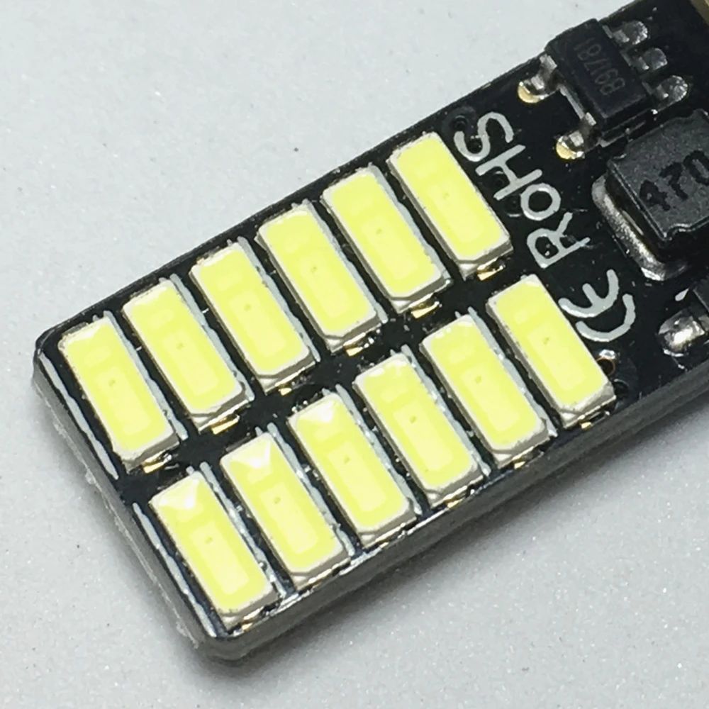 4PCS W5W T10 LED 194 168 white blue ice red yellow lamp DC 12V 4014 SMD 24 leds Light Non polarity Canbus with bulbs | Автомобили и