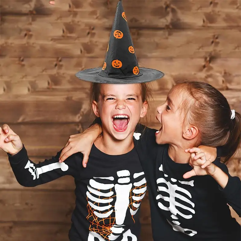3 шт. шляпы ведьмы креативный рисунок тыквы шляпа на Хэллоуин Детский костюм для