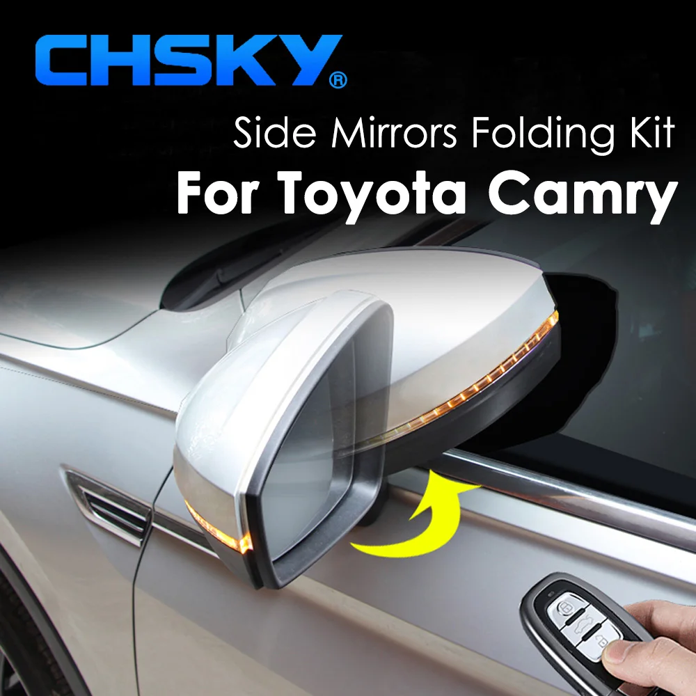 CHSKY автомобильный набор складных зеркал для Toyota Camry 2017 2018 автомобильное боковое