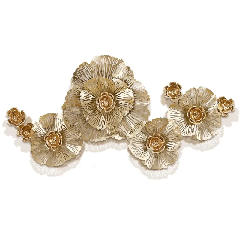 Европейское настенное украшение из железа креативное для дома в виде пиона|Бары