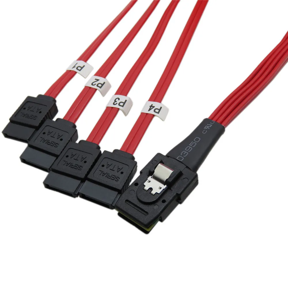 Mini sas 4i 36p sff 8087 sata 7p hd красный кабель|mini to sata|sata satasata |