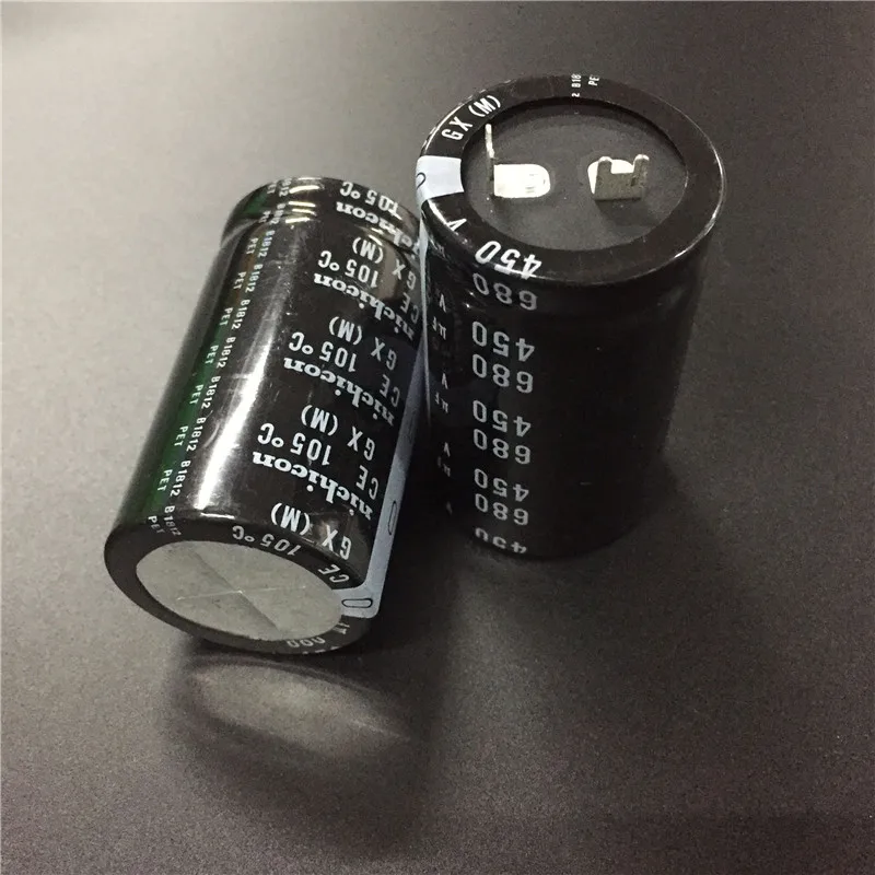 2 шт./10 шт. 450 мкФ 680 в Nichicon GX 35x55 мм 450V680uF Snap in PSU конденсатор|Конденсаторы| |