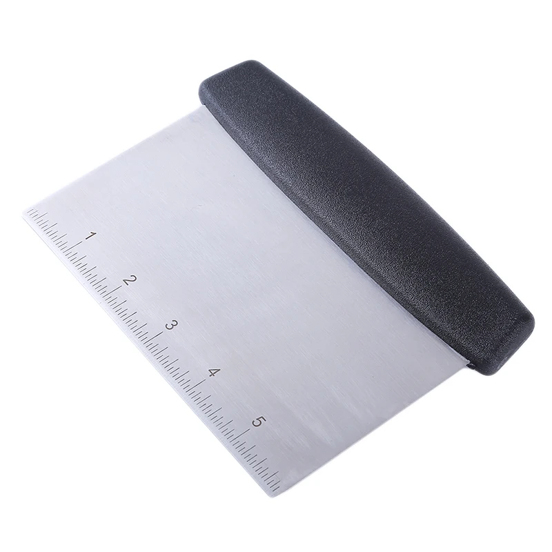 Stainless Steel Bench Scraper Pastry Dough Cutter Cake Bread Slicer Baking Pasty Tools Guide Kitchen Measuring Knife Japan | Дом и сад
