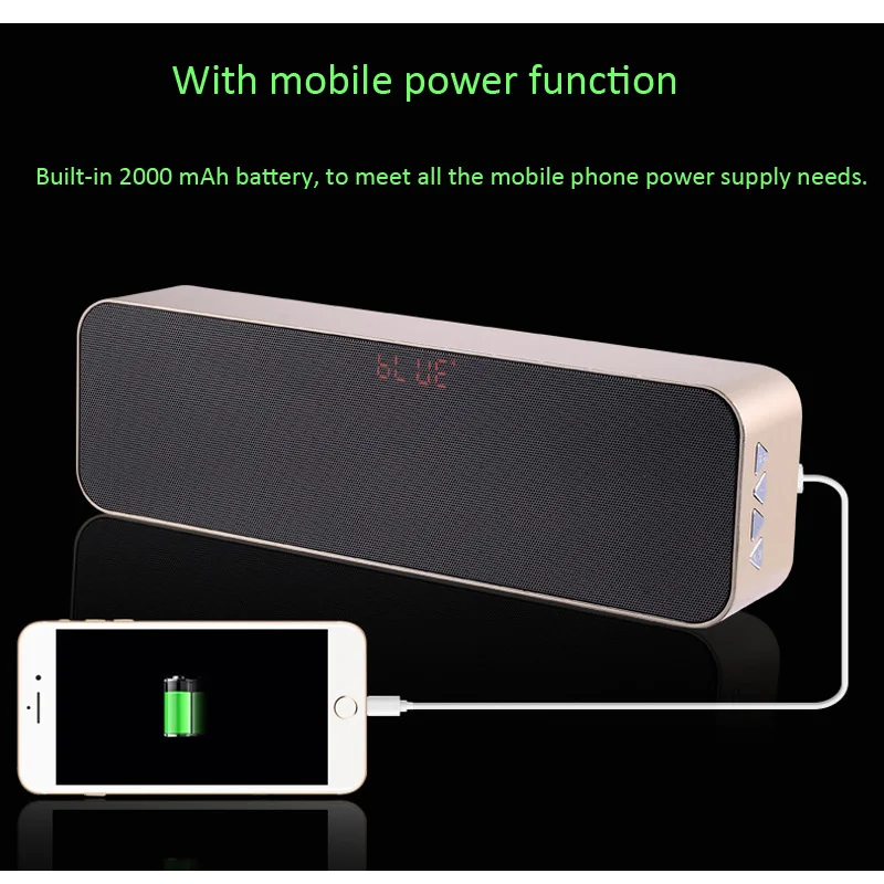 1 шт. высокое качество светодиодный карта bluetooth колонка портативный беспроводной