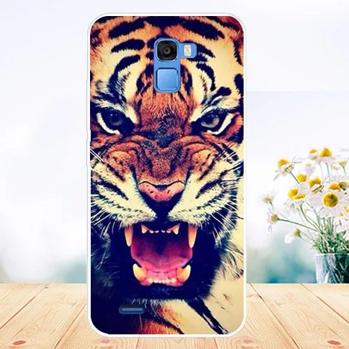 Для Oukitel K5000 чехол s Мягкий ТПУ Волк тигр филин роза рисунок задняя крышка для