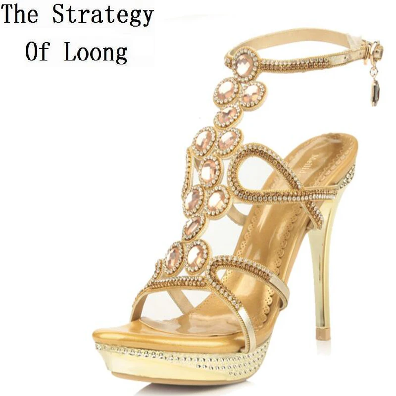 Для женщин 2018 новые летние с бриллиантом Кориум открытым носком пикантные