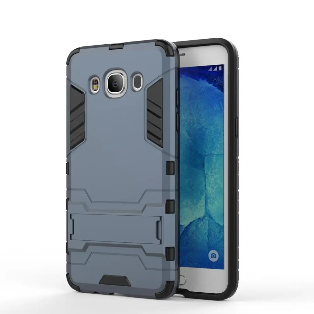 DARK BLUE Для samsung J7 Чехол samsung J7 защитный резиновый бампер противоударный жесткий чехол для samsung Galaxy J7 J710F - Цвет: DARK BLUE