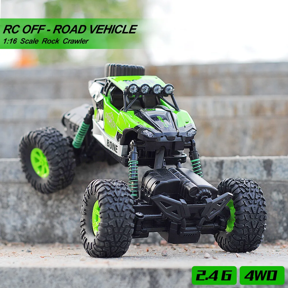 Remote Control Car 1/16 2.4G Model Scale Rock Crawler Rally 4WD Double Motors Drive Truck Rc Toys For Children | Игрушки и хобби