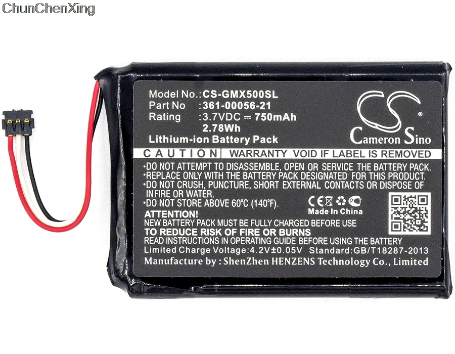 Аккумулятор Cameron Sino 750 мАч 361 00056 21 для Garmin 010 01531 00 Driveluxe 50 LMTHD|Цифровые аккумуляторы|